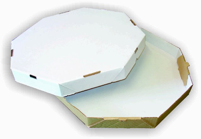 Caixa de Pizza Oitavada em Papelão Ondulado
